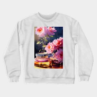 Watercolor honey jar Crewneck Sweatshirt